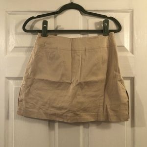 Eric Casual 97% Cotton 3% Spandex Tan Skort 6